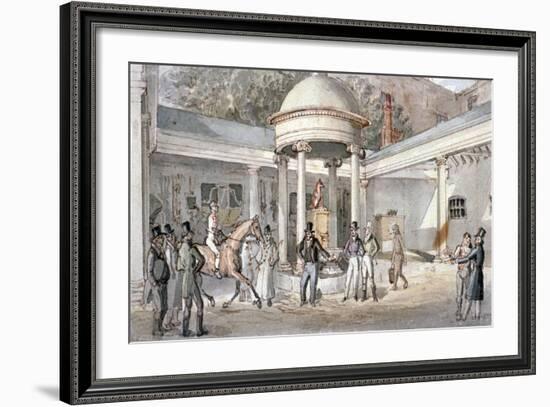 Tattersall's Horse Sale Yard, Hyde Park Corner, Westminster, London, C1850-null-Framed Giclee Print