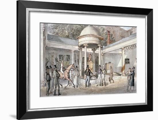 Tattersall's Horse Sale Yard, Hyde Park Corner, Westminster, London, C1850-null-Framed Giclee Print