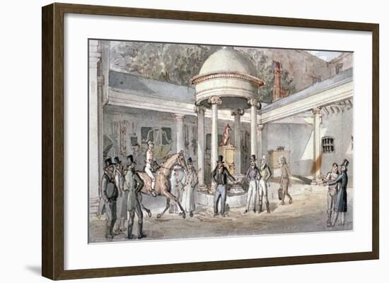 Tattersall's Horse Sale Yard, Hyde Park Corner, Westminster, London, C1850-null-Framed Giclee Print