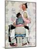 "Tattoo Artist", March 4,1944-Norman Rockwell-Mounted Giclee Print