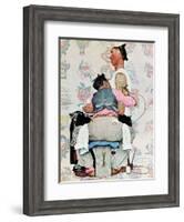 "Tattoo Artist", March 4,1944-Norman Rockwell-Framed Giclee Print