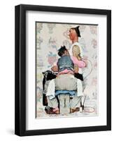 "Tattoo Artist", March 4,1944-Norman Rockwell-Framed Giclee Print