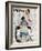 "Tattoo Artist" Saturday Evening Post Cover, March 4,1944-Norman Rockwell-Framed Giclee Print