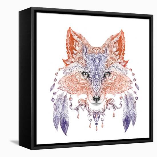 Tattoo, Portrait of A Wild Fox-Vensk-Framed Stretched Canvas