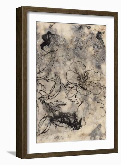 Tattooed Floral II-Jennifer Goldberger-Framed Art Print