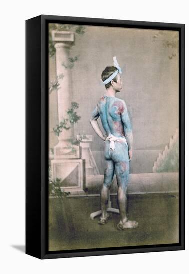 Tattooed Japanese Groom (Bett), Japan, 1882-Felice Beato-Framed Premier Image Canvas