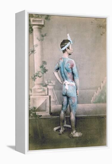 Tattooed Japanese Groom (Bett), Japan, 1882-Felice Beato-Framed Premier Image Canvas