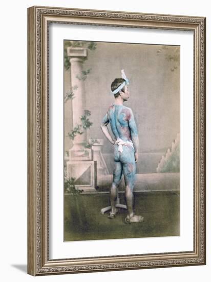 Tattooed Japanese Groom (Bett), Japan, 1882-Felice Beato-Framed Giclee Print