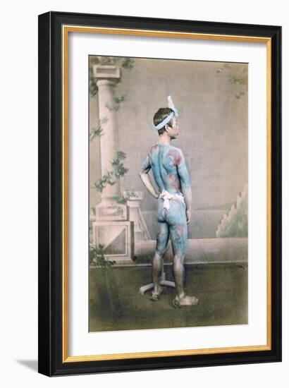 Tattooed Japanese Groom (Bett), Japan, 1882-Felice Beato-Framed Giclee Print