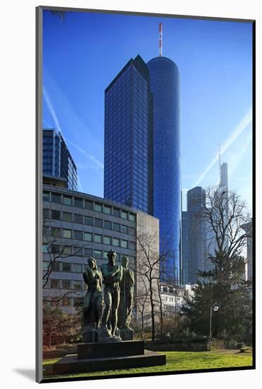 Taunusanlage and Financial District, Frankfurt am Main, Hesse, Germany, Europe-Hans-Peter Merten-Mounted Photographic Print