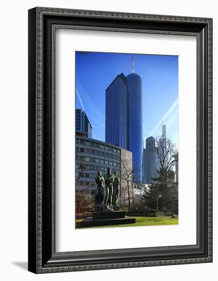 Taunusanlage and Financial District, Frankfurt am Main, Hesse, Germany, Europe-Hans-Peter Merten-Framed Photographic Print