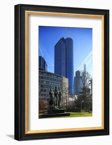 Taunusanlage and Financial District, Frankfurt am Main, Hesse, Germany, Europe-Hans-Peter Merten-Framed Photographic Print