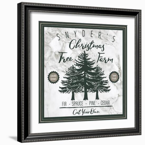 Taupe Christmas Sign I-Elizabeth Medley-Framed Art Print