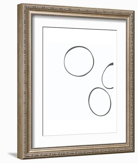 Taupe V-Denise Duplock-Framed Art Print