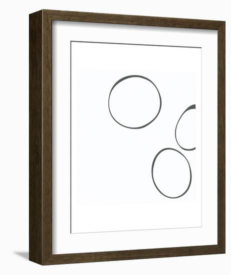 Taupe V-Denise Duplock-Framed Art Print