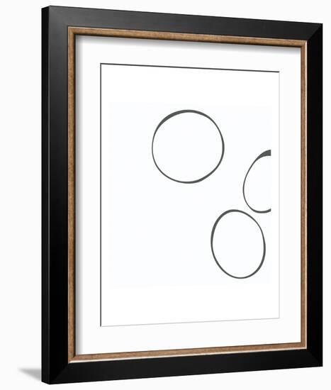 Taupe V-Denise Duplock-Framed Art Print