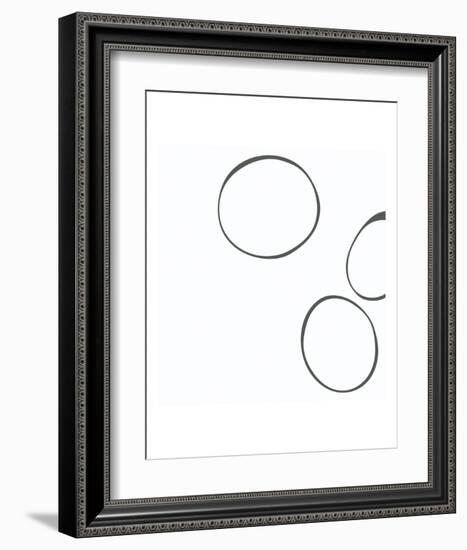 Taupe V-Denise Duplock-Framed Art Print