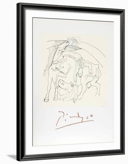 Taureau et Cheval-Pablo Picasso-Framed Collectable Print