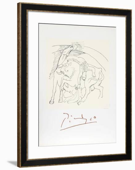 Taureau et Cheval-Pablo Picasso-Framed Collectable Print
