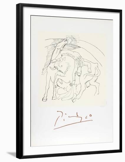 Taureau et Cheval-Pablo Picasso-Framed Collectable Print