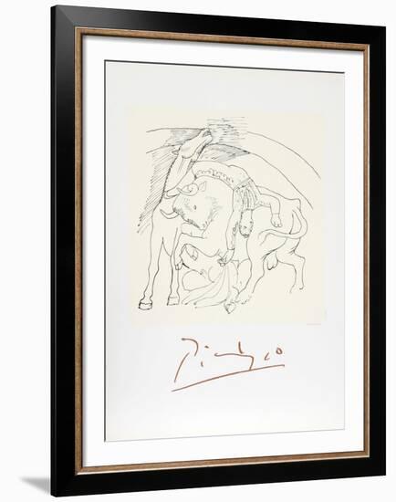 Taureau et Cheval-Pablo Picasso-Framed Collectable Print