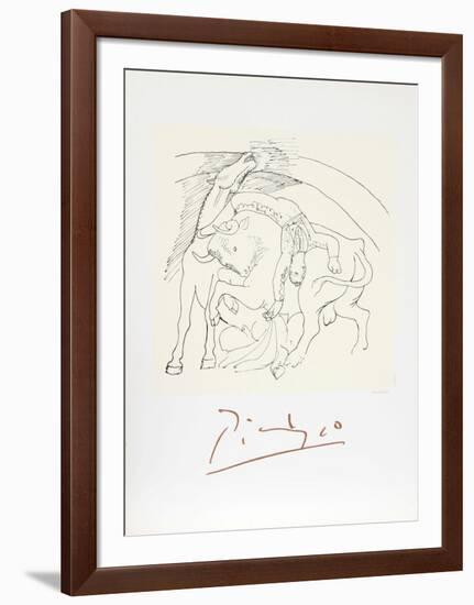 Taureau et Cheval-Pablo Picasso-Framed Collectable Print