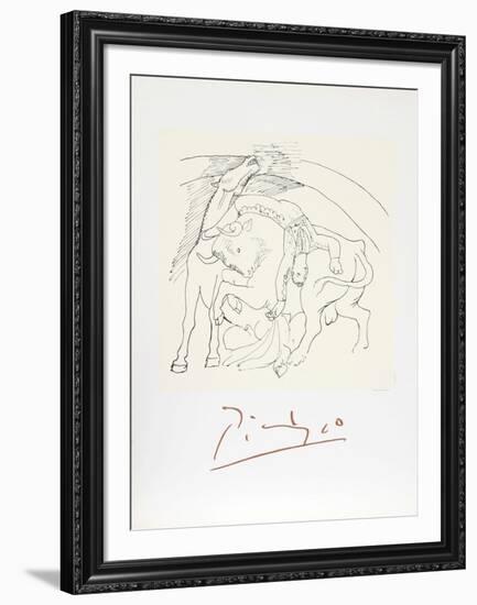 Taureau et Cheval-Pablo Picasso-Framed Collectable Print