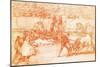 Tauromachie : Un Torero Se Prepare a Tuer En Utilisant Un Chapeau a La Place De La Muleta. Dessin A-Francisco Jose de Goya y Lucientes-Mounted Giclee Print