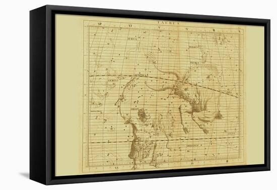 Taurus and Orion-Sir John Flamsteed-Framed Stretched Canvas