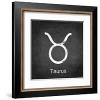 Taurus - Black-Veruca Salt-Framed Art Print