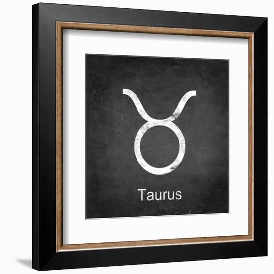 Taurus - Black-Veruca Salt-Framed Art Print
