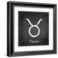 Taurus - Black-Veruca Salt-Framed Art Print