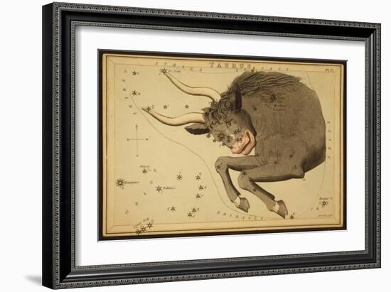 Taurus Constellation, Zodiac Sign, 1825-Science Source-Framed Giclee Print