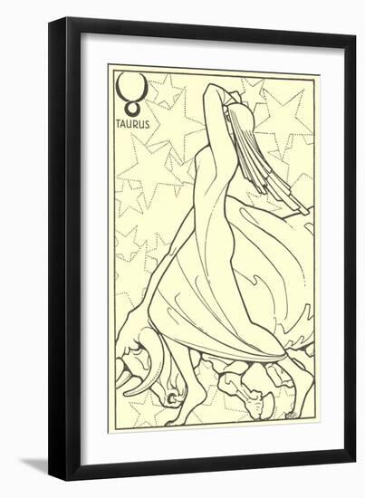 Taurus, the Bull-null-Framed Art Print