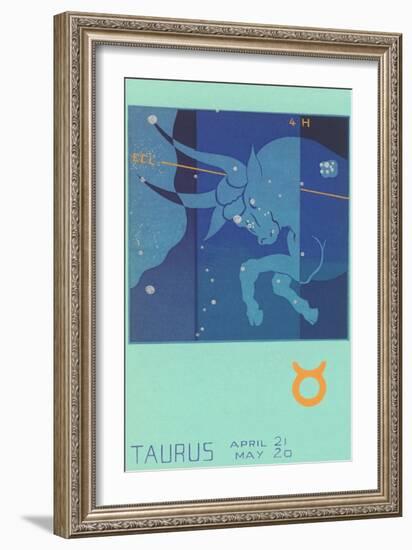 Taurus, the Bull-null-Framed Art Print