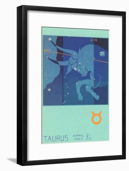 Taurus, the Bull-null-Framed Art Print