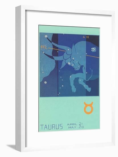 Taurus, the Bull-null-Framed Art Print