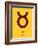 Taurus Zodiac Sign Brown-NaxArt-Framed Art Print