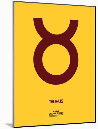Taurus Zodiac Sign Brown-NaxArt-Mounted Art Print