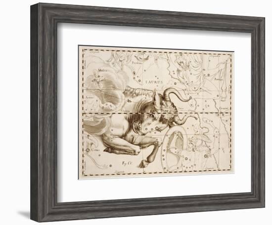 Taurus (Zodiac Sign)-Johannes Hevelius-Framed Giclee Print