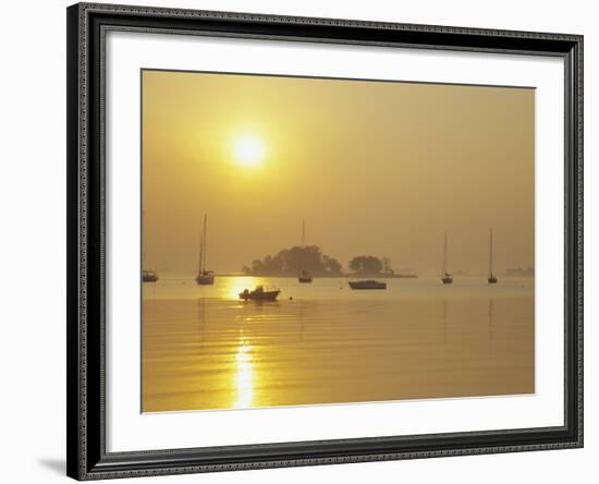 Tavern Island at Sunrise, Rowayton, Connecticut, USA-Alison Jones-Framed Photographic Print