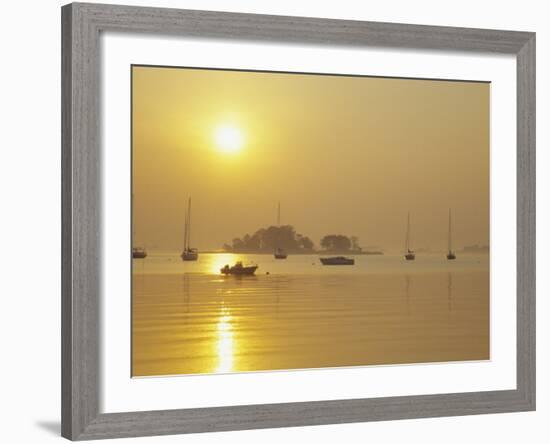 Tavern Island at Sunrise, Rowayton, Connecticut, USA-Alison Jones-Framed Photographic Print