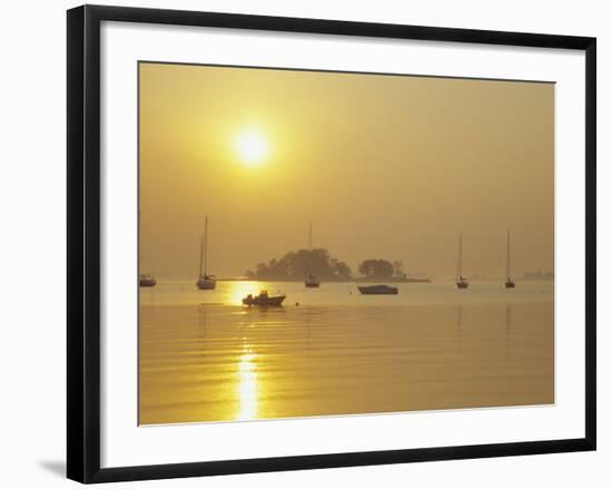 Tavern Island at Sunrise, Rowayton, Connecticut, USA-Alison Jones-Framed Photographic Print