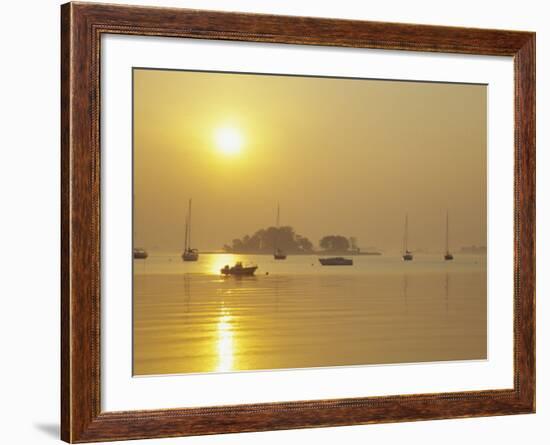 Tavern Island at Sunrise, Rowayton, Connecticut, USA-Alison Jones-Framed Photographic Print