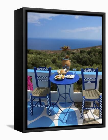 Tavern Near Chora Sfakion, Crete, Greece-Katja Kreder-Framed Premier Image Canvas