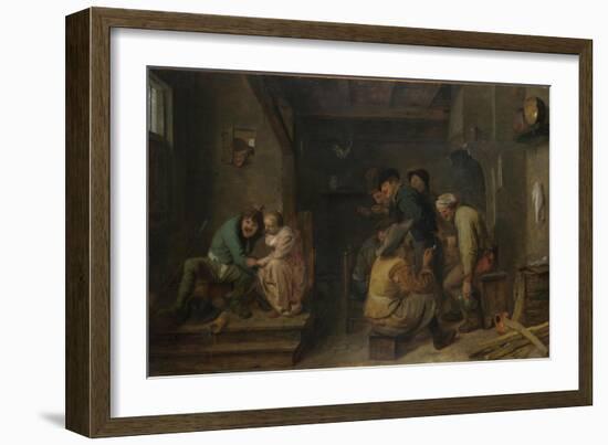 Tavern Scene, C. 1635-Adriaen Brouwer-Framed Giclee Print