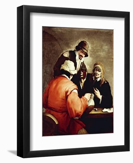 Tavern Scene-Luca Giordano-Framed Giclee Print