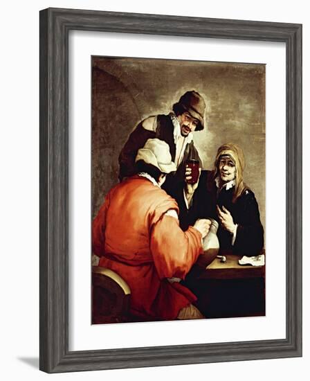 Tavern Scene-Luca Giordano-Framed Giclee Print