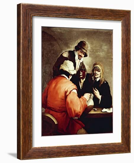 Tavern Scene-Luca Giordano-Framed Giclee Print