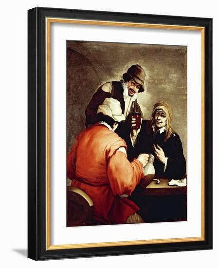 Tavern Scene-Luca Giordano-Framed Giclee Print